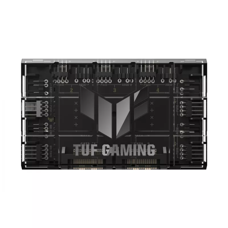 Controlador de ventiladores ASUS TUF Gaming ARGB PWM Fan Hub 4 pines Negro