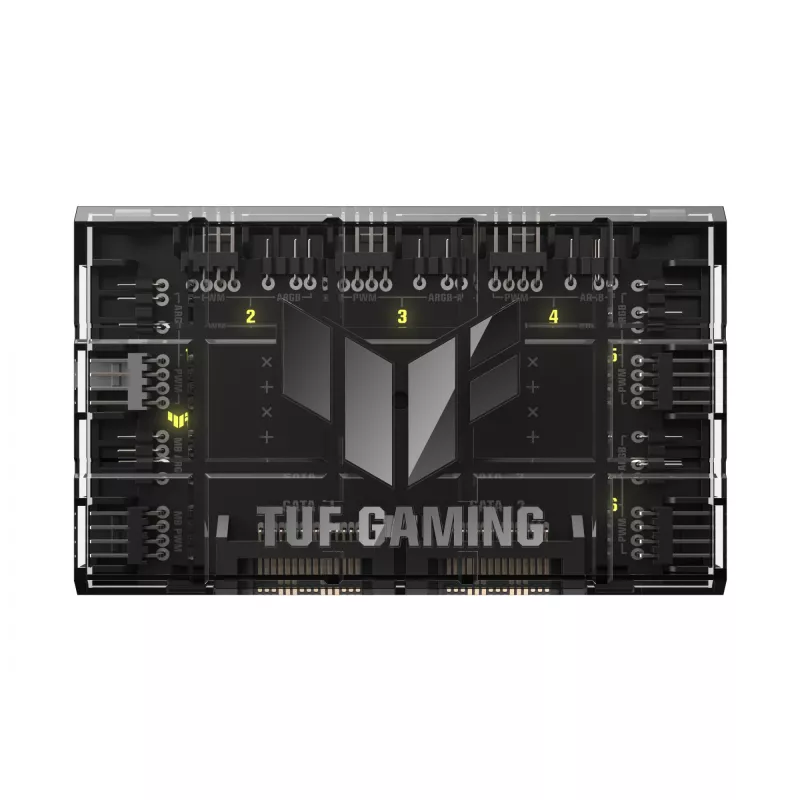Controlador de ventiladores ASUS TUF Gaming ARGB PWM Fan Hub 4 pines Negro