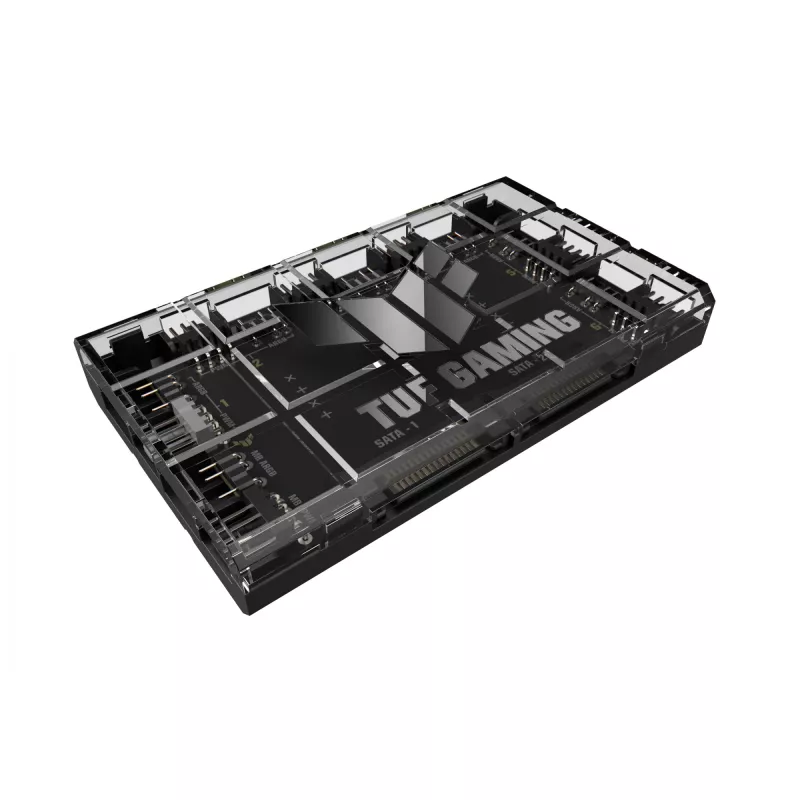 Controlador de ventiladores ASUS TUF Gaming ARGB PWM Fan Hub 4 pines Negro