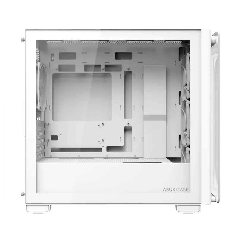 ASUS A23 PLUS TG ARGB WHITE, PC, Blanco, micro ATX, Mini-ITX, Multi, 16,5 cm, 38 cm