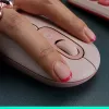 LOGITECH Pop Mouse - Emojis personalizables - Inalámbrico - Rosa