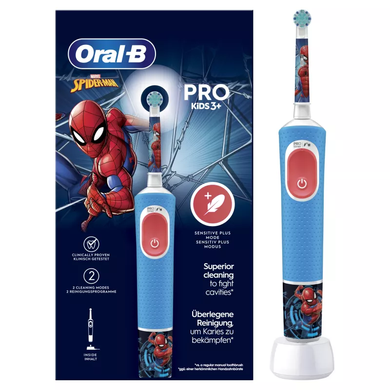 Oral-B Kids Cepillo de dientes eléctrico Para niños Cepillo de dientes rotatorio Multicolor
