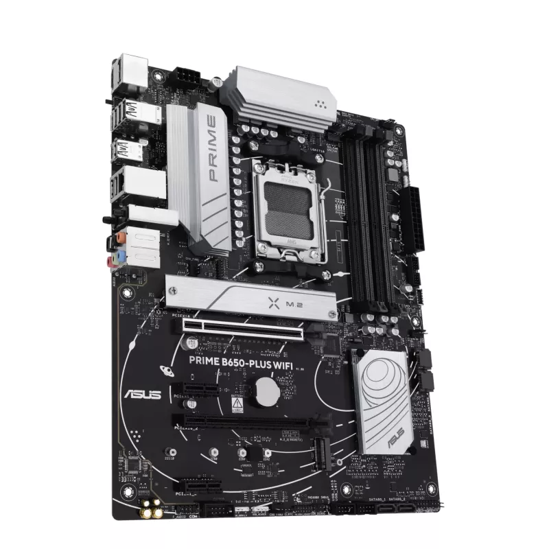 Placa base ASUS PRIME B650-PLUS WIFI ATX — AMD B650, zócalo AM5, DDR5, 4 DIMM, 192 GB, Wi-Fi 6E, LAN 2,5 Gb