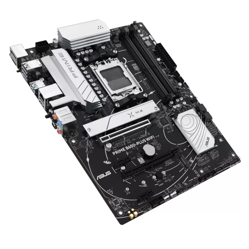 Placa base ASUS PRIME B650-PLUS WIFI ATX — AMD B650, zócalo AM5, DDR5, 4 DIMM, 192 GB, Wi-Fi 6E, LAN 2,5 Gb