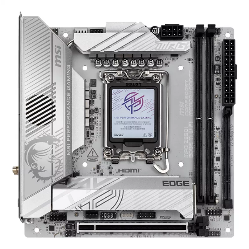 Placa base MSI MPG Z890I EDGE TI WIFI Intel Z890 LGA 1851 (Socket V1) Mini-ITX