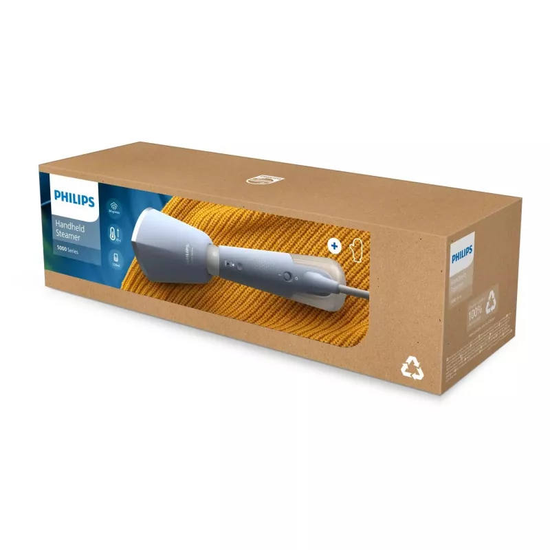 Philips serie 5000 Vaporizador de mano, vaporizador de ropa de mano, 0.12 L, 0.58 min, azul, azul claro, 24 g/min