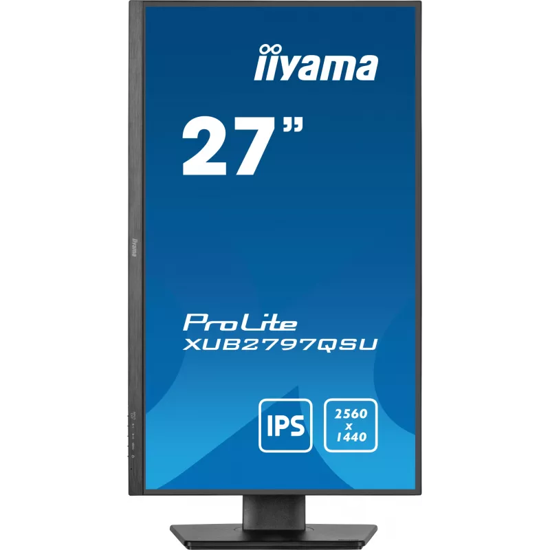 Monitor iiyama ProLite XUB2797QSU-B2 68,6 cm (27 pulgadas) 2560 x 1440 píxeles Quad HD LED negro