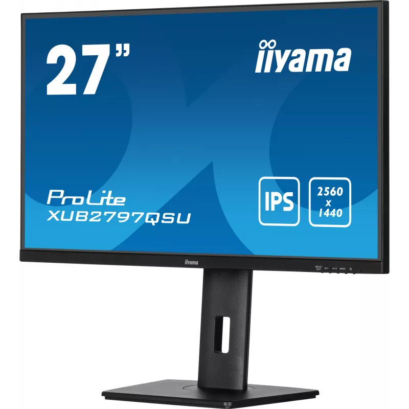 Monitor iiyama ProLite XUB2797QSU-B2 68,6 cm (27 pulgadas) 2560 x 1440 píxeles Quad HD LED negro