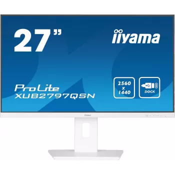 Monitor iiyama G-MASTER XUB2797QSN-W2 68,6 cm (27 pulgadas) 2560 x 1440 píxeles Quad HD LED blanco