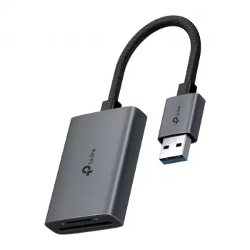 Lector de tarjetas TP-LINK UA430 USB 3.2 Gen 1 Type-C — MicroSD / SD, gris