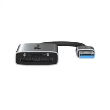 Lector de tarjetas TP-LINK UA430 USB 3.2 Gen 1 Type-C — MicroSD / SD, gris