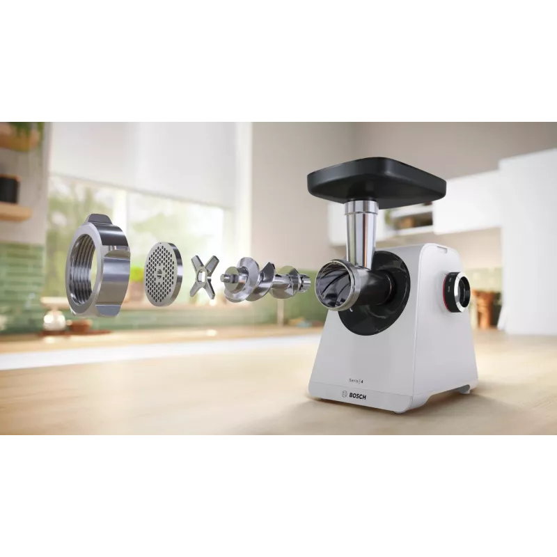 Bosch Serie 4 MultiPower MFWS420W picadora de carne, blanca