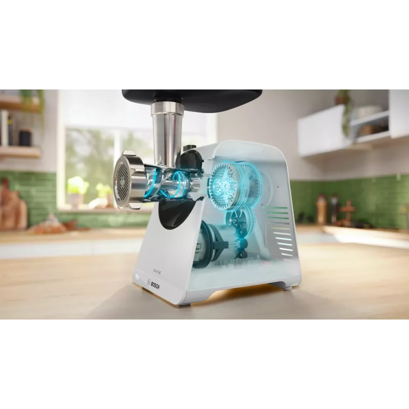 Bosch Serie 4 MultiPower MFWS420W picadora de carne, blanca