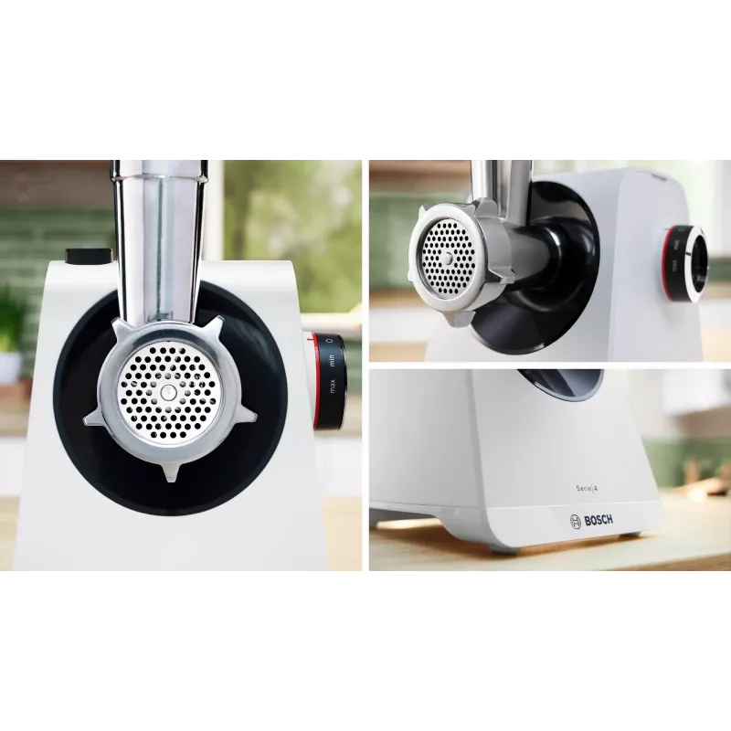 Bosch Serie 4 MultiPower MFWS420W picadora de carne, blanca