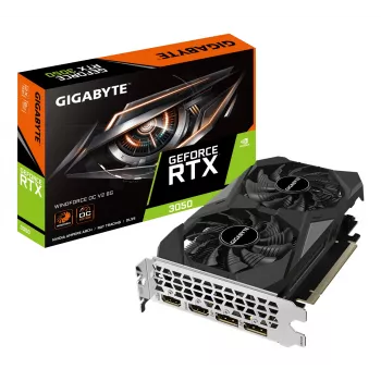 Tarjeta gráfica GIGABYTE GeForce RTX 3050 — 6 GB GDDR6, 2304 núcleos CUDA, PCIe 4.0, 14000 MHz de memoria