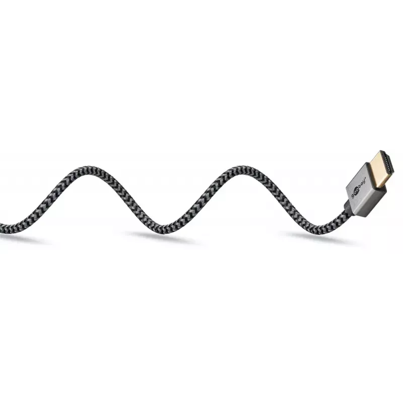 Cable HDMI Goobay 2m Type-A conector macho–conector macho 18 Gbit/s gris