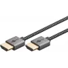 Cable HDMI Goobay 2m Type-A conector macho–conector macho 18 Gbit/s gris