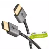 Cable HDMI Goobay 2m Type-A conector macho–conector macho 18 Gbit/s gris