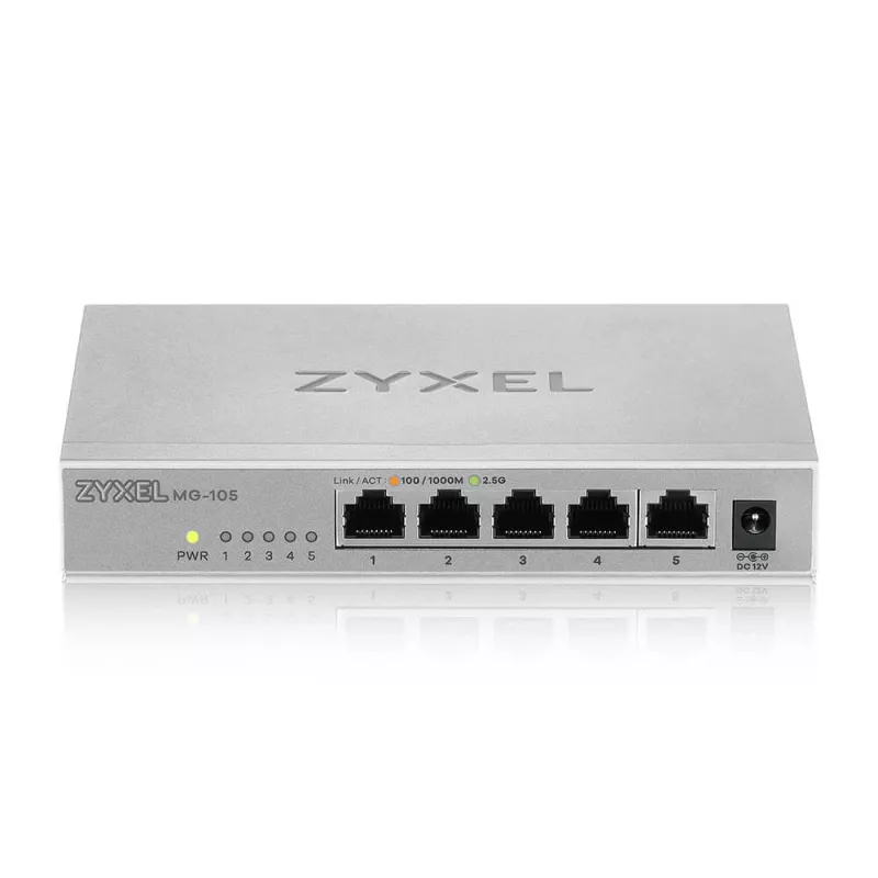 Zyxel XMG-105 switch no gestionado 2.5G Ethernet (100/1000/2500) gris