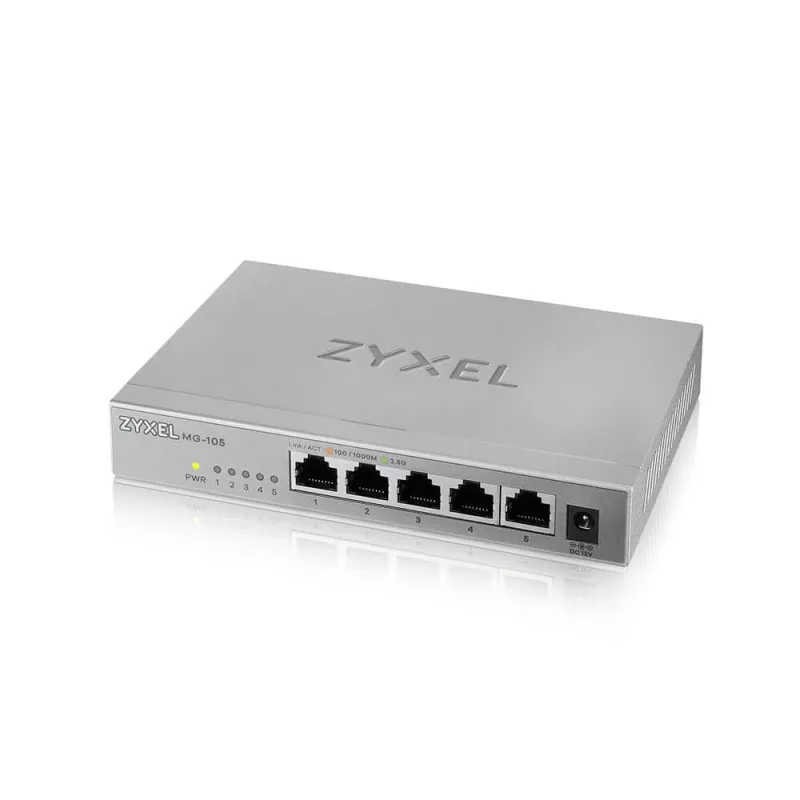 Zyxel XMG-105 switch no gestionado 2.5G Ethernet (100/1000/2500) gris