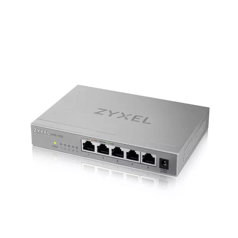 Zyxel XMG-105 switch no gestionado 2.5G Ethernet (100/1000/2500) gris