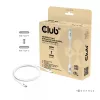Club3D CAC-1572 cable certificado USB 80 Gbps, de USB-C a USB-C, 240 W PD, 8K240Hz, 1,2 m, blanco