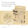 Club3D CAC-1572 cable certificado USB 80 Gbps, de USB-C a USB-C, 240 W PD, 8K240Hz, 1,2 m, blanco