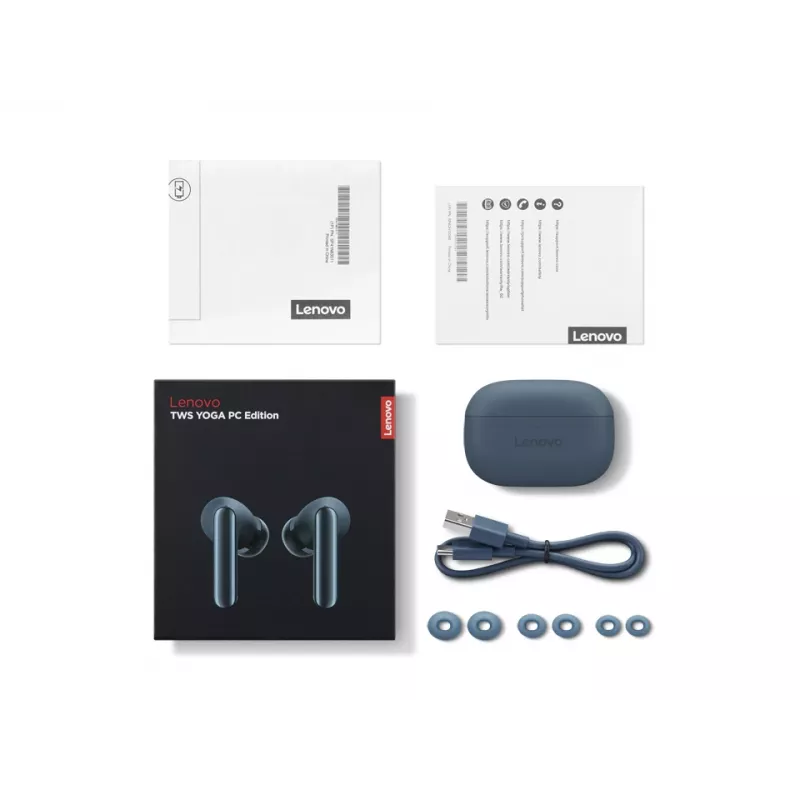 Auriculares Lenovo TWS Yoga PC Edition True Wireless Stereo (TWS) in-ear llamadas/música Bluetooth verde azulado