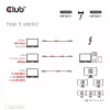 Cable certificado CLUB3D Thunderbolt™ 5 8K240Hz datos 80/120 Gbps EPR 240 vatios M/M 1m / 3,28ft