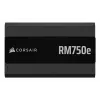 Fuente de alimentación CORSAIR RM750e 750 W ATX 3.1 80 PLUS Gold totalmente modular, 24 pines, ventilador de 120 mm, 6×SATA, 2×PCIe (6+2), 2×PATA