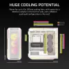 Caja para PC CORSAIR - 5000T LX RGB Midi-Tower (cristal templado) blanca
