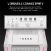 Caja para PC CORSAIR - 5000T LX RGB Midi-Tower (cristal templado) blanca