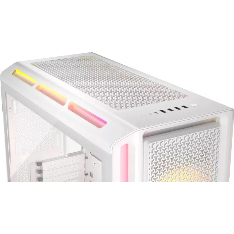 Caja para PC CORSAIR - 5000T LX RGB Midi-Tower (cristal templado) blanca