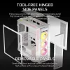 Caja para PC CORSAIR - 5000T LX RGB Midi-Tower (cristal templado) blanca