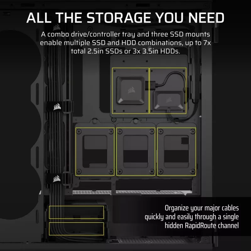 Caja para PC CORSAIR - Icue Link 5000t Lx RGB Mid-Tower High-Performance
