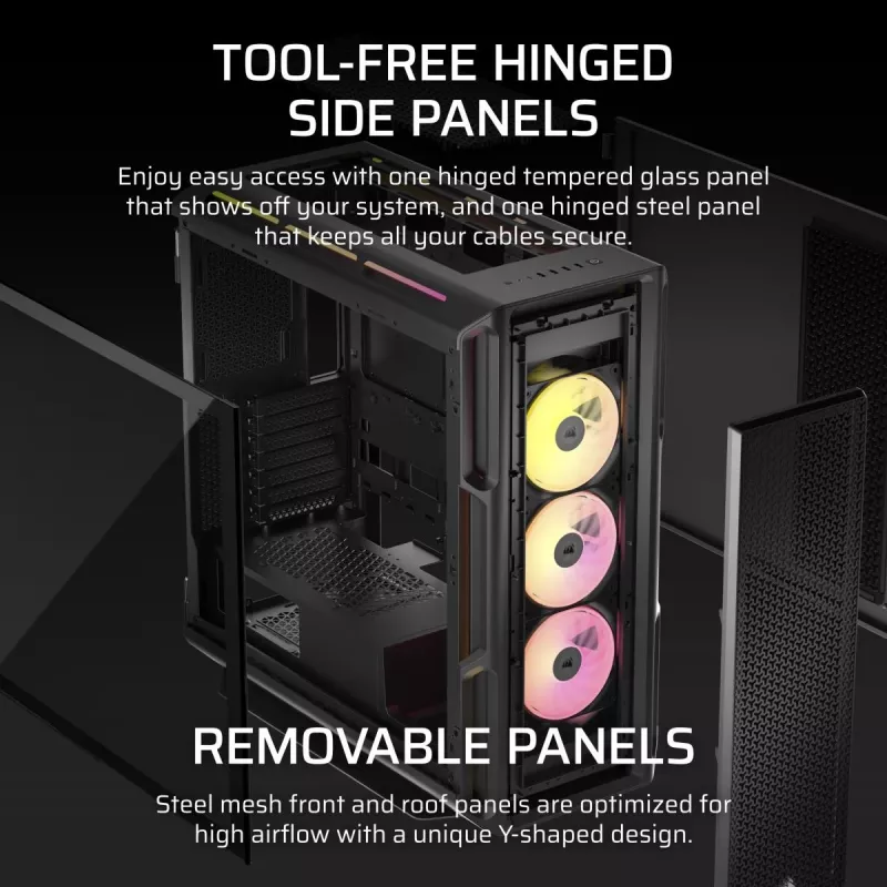 Caja para PC CORSAIR - Icue Link 5000t Lx RGB Mid-Tower High-Performance