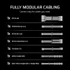 Fuente de alimentación CORSAIR - serie RMe RM650e totalmente modular, ATX silenciosa 650W
