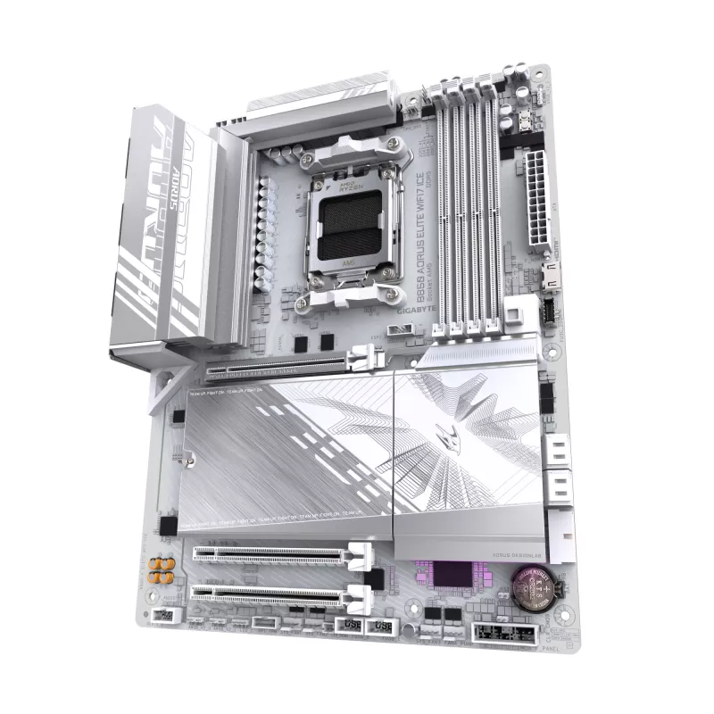 Placa base GIGABYTE B850 AORUS ELITE WIFI7 ICE, B850, AM5, ATX