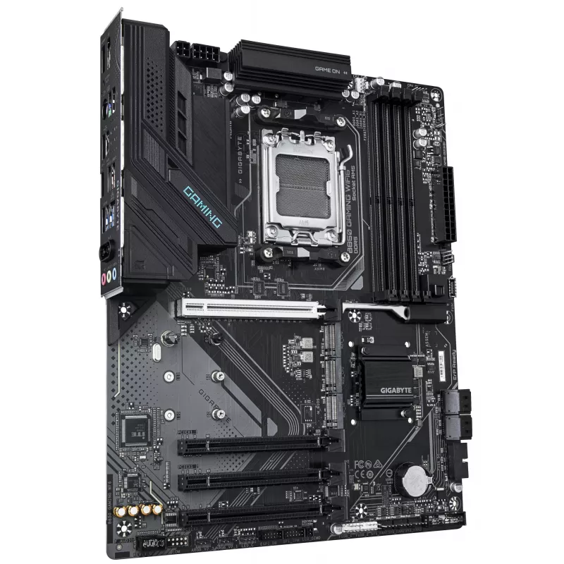 Placa base GIGABYTE B850 GAMING WIFI6, chipset AMD B850, socket AM5, ATX, 4 ranuras DDR5, Wi-Fi 6, 3x M.2, 4x SATA III