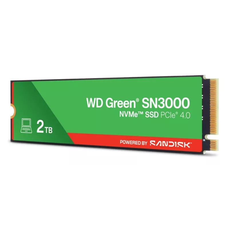 SSD WESTERN DIGITAL - WD Green SN3000 NVMe - 500GB - PCIe Gen4 x4 - M.2 2280