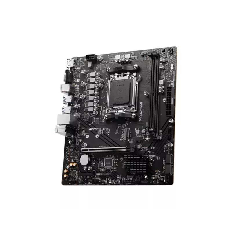 Placa base MSI PRO A620M-B, AMD A620, socket AM5, Micro ATX