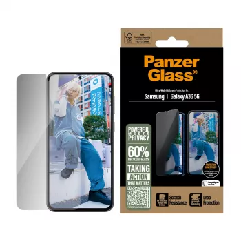 Protector de pantalla de privacidad PanzerGlass ® Samsung Galaxy A36 5G | Ultra-Wide Fit