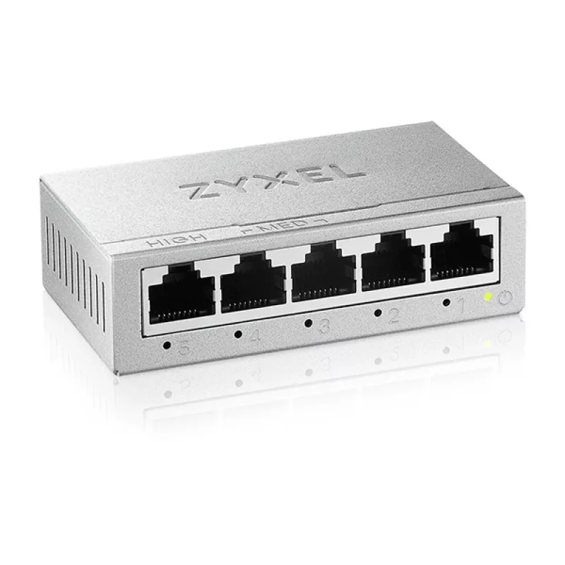 Switch de red Zyxel GS-105BV5-EU0101F no gestionado L2 Gigabit Ethernet (10/100/1000)