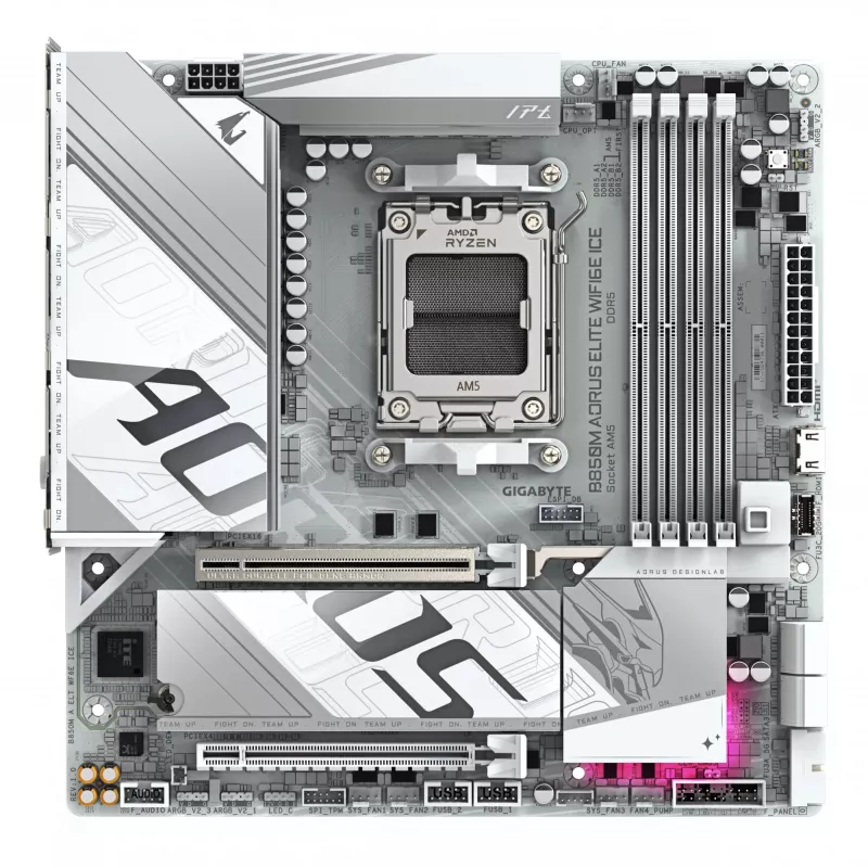 Placa base GIGABYTE B850M AORUS ELITE WIFI6E, AMD B850, socket AM5, Micro ATX