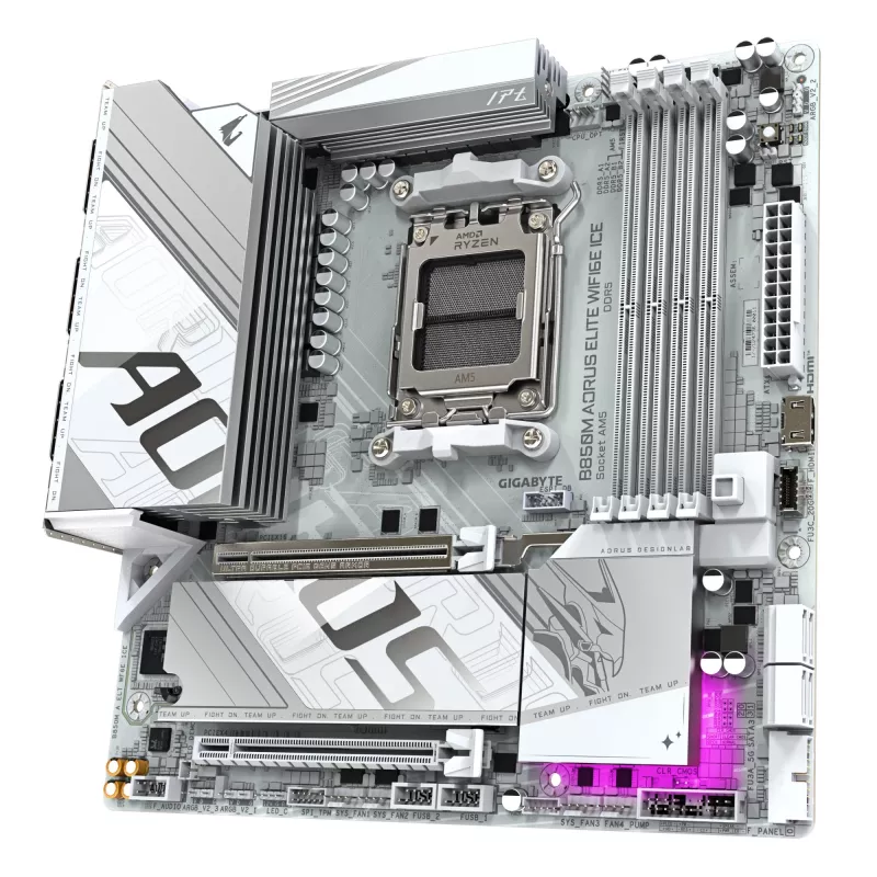 Placa base GIGABYTE B850M AORUS ELITE WIFI6E, AMD B850, socket AM5, Micro ATX