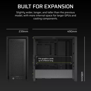 Caja Midi-Tower CORSAIR FRAME 4000D negra