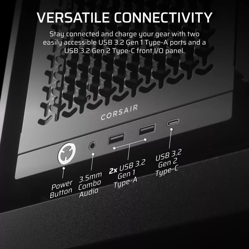 Caja Midi-Tower CORSAIR FRAME 4000D negra