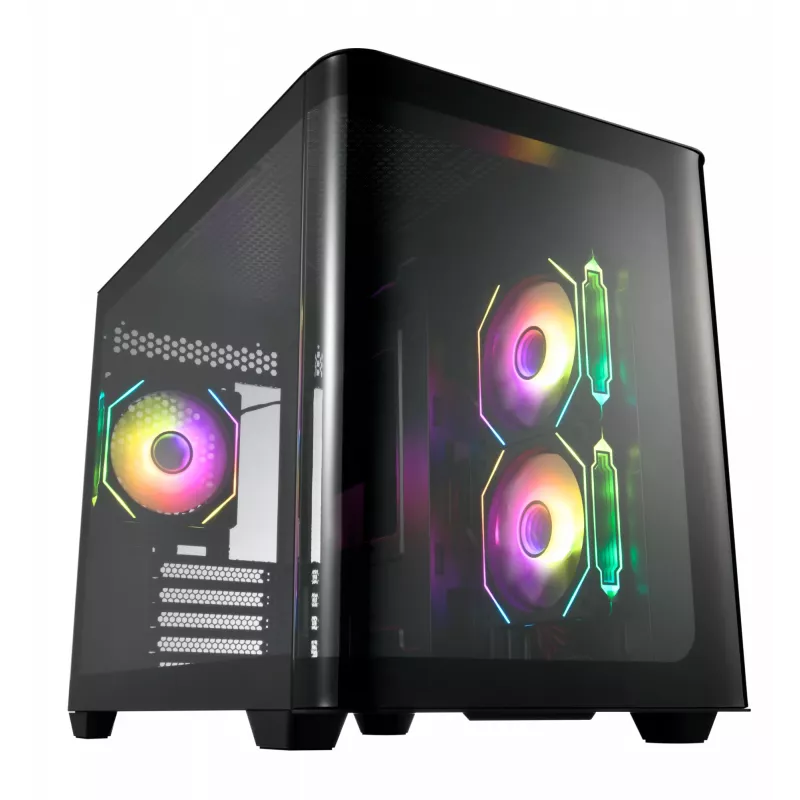 Caja FSP S380-BA Mini Tower mITX, mATX negra ARGB