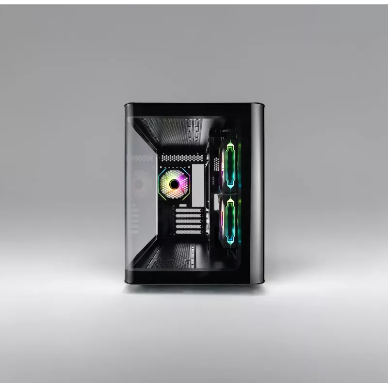 Caja FSP S380-BA Mini Tower mITX, mATX negra ARGB