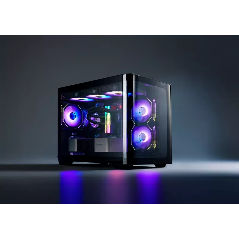 Caja FSP S380-BA Mini Tower mITX, mATX negra ARGB